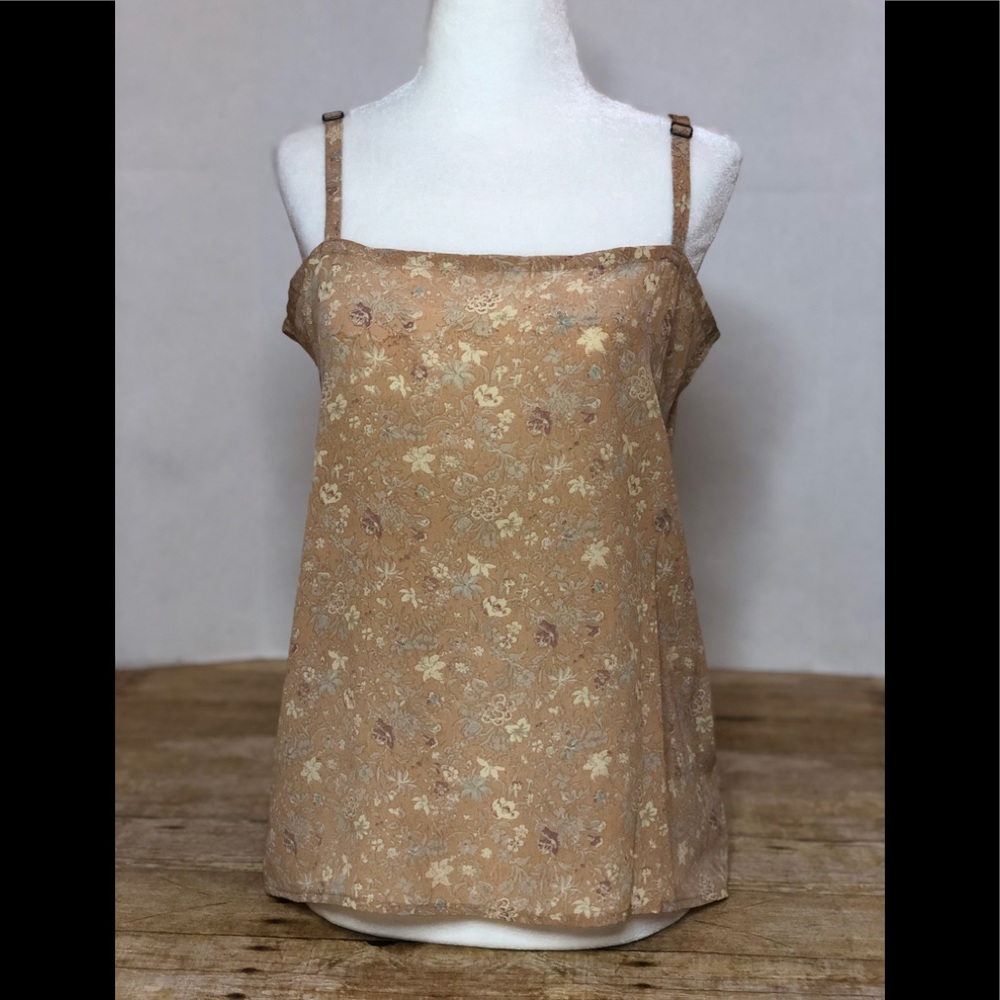 Winter Kate 100% silk top with floral print